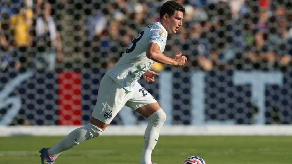 Benjamin Pavard in the match between Inter Milan and CF Monterrey in the 2025 Club World Cup