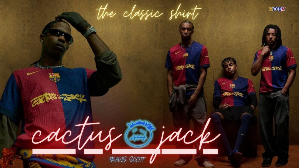 El Barcelona llevará el logo de Travis Scott (Cactus Jack) en la camiseta del Clásico ante el Real Madrid