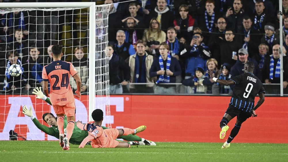 Carlos Forbs made it 2-1 for Bruges