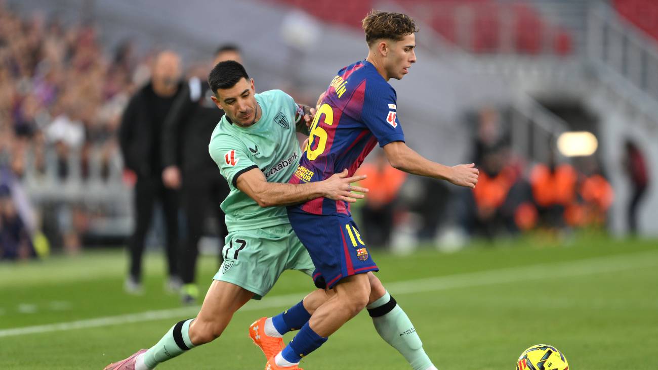 Fermín López during Barça-Athletic (4-0)